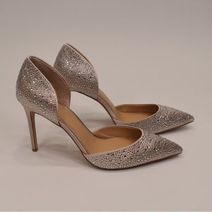 Jewel Badgley Mischka Women’s Alexandra d’Orsay High Heel Pump US 9.5